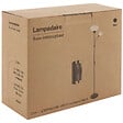 GEFOM - Lampadaire avec liseuse - Métal - Noir - 180cm - vignette
