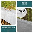 VOUNOT - Bâche de Protection en Polyéthylène resistant et impermeable 180g/m² blanche 1.5x6m - vignette