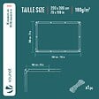 VOUNOT - Bâche de Protection en Polyéthylène resistant et impermeable 180g/m² blanche 2x3m - vignette