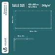 VOUNOT - Bâche de Protection en Polyéthylène resistant et impermeable 240g/m² bleu 4x8m - vignette