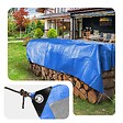 VOUNOT - Bâche de Protection en Polyéthylène resistant et impermeable 180g/m² bleu 4x6m - vignette