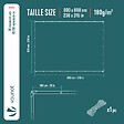 VOUNOT - Bâche de Protection en Polyéthylène resistant et impermeable 180g/m² bleu 6x8m - vignette