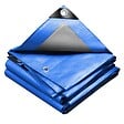 VOUNOT - Bâche de Protection en Polyéthylène resistant et impermeable 240g/m² bleu 3x4m - vignette