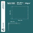 VOUNOT - Bâche de Protection en Polyéthylène resistant et impermeable 240g/m² bleu 3x4m - vignette