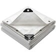 VOUNOT - Bâche de Protection en Polyéthylène resistant et impermeable 240g/m² blanche 4x8m - vignette