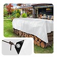 VOUNOT - Bâche de Protection en Polyéthylène resistant et impermeable 240g/m² blanche 3x4m - vignette