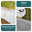 VOUNOT - Bâche de Protection en Polyéthylène resistant et impermeable 180g/m² blanche 3x4m - vignette