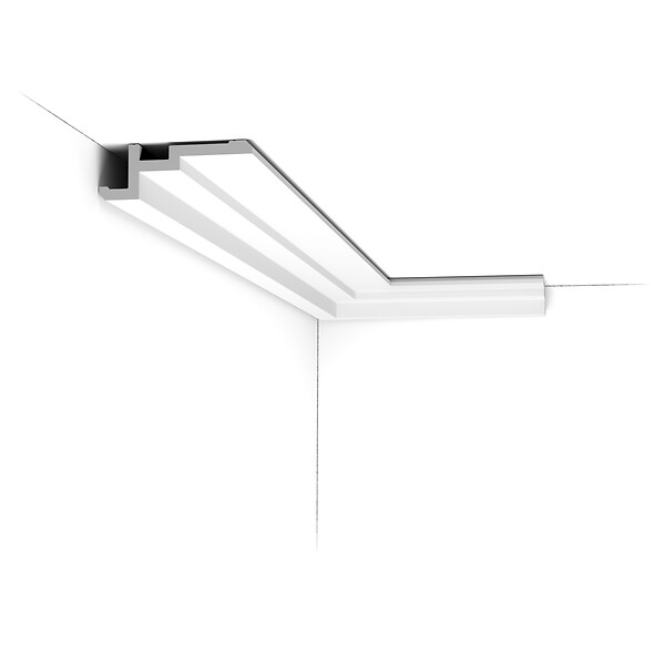 ORAC DECOR - CX196 Corniche plafond Orac Decor - 11,3x4x200cm (h x p x L) - corniche décorative polymère Carton 8 pièces - large