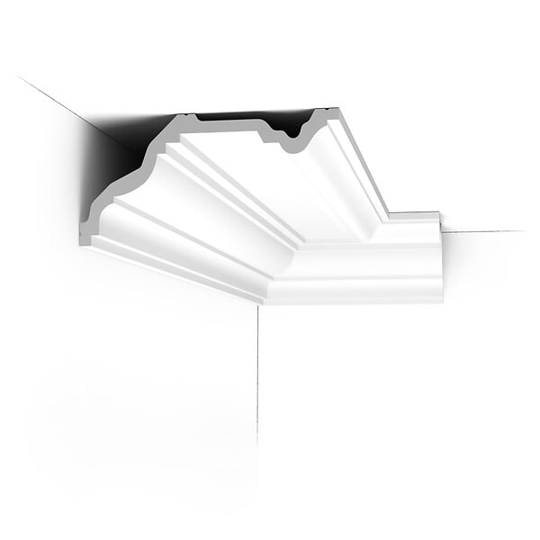 ORAC DECOR - C332 Corniche plafond polyuréthane Orac Decor Luxxus - 11,5x23x200cm (h x p x L)- moulure décorative Carton 8 pièces - large