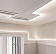 ORAC DECOR - C395 STEPS Corniche pour éclairage indirect et cache tringle à rideau Orac Decor -15,5x3,1x200cm (h x p x L) - moulure décorative polyuréthane Carton 8 pièces - vignette
