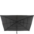 HESPERIDE - Parasol déporté rectangulaire multi-toile "Melhia" anthracite 4x3m - vignette