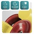 VOUNOT - Roue increvable 4.80/4.00-8 en PU pour brouette diable alesage 20mm 392x92 mm Jaune - vignette