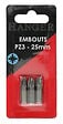 HANGER - Carte de 3 embouts cruciformes PZ3 longueur 25mm - HANGER - 133023 - vignette