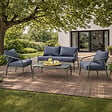 CONCEPT USINE - Salon de jardin 4 places kaki BERGAME - vignette