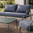 CONCEPT USINE - Salon de jardin 4 places kaki BERGAME - vignette