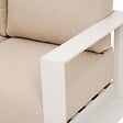HESPERIDE - Salon d'angle de jardin "Allure" avoine 5 places en aluminium et polyester - vignette