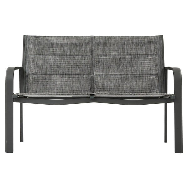 HESPERIDE - Salon de jardin Piazza 4 places gris graphite - large