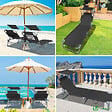 VOUNOT - Transat pare soleil Lot de 2 pcs Noir - vignette