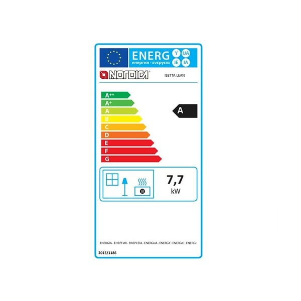 NORDICA - Poêle à Bois 7.7kw Noir - ISETTALEAN - large