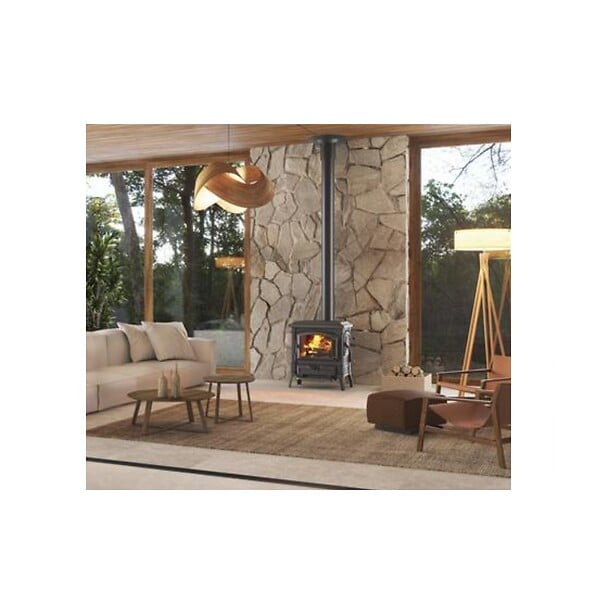 NORDICA - Poêle à Bois 7.7kw Noir - ISETTALEAN - large