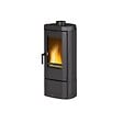 NORDICA - Poêle à Bois Fonte 6.6kw Noir Antracite - CANDYLEAN - vignette