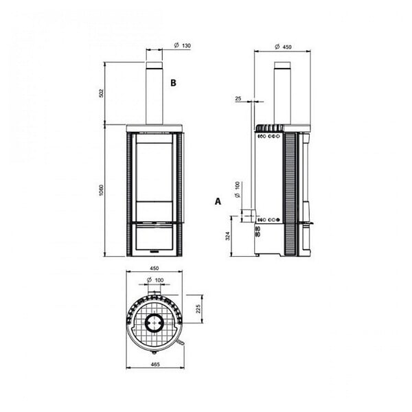 NORDICA - Poêle à Bois Fonte 7.5kw - MARLENA.16 - large