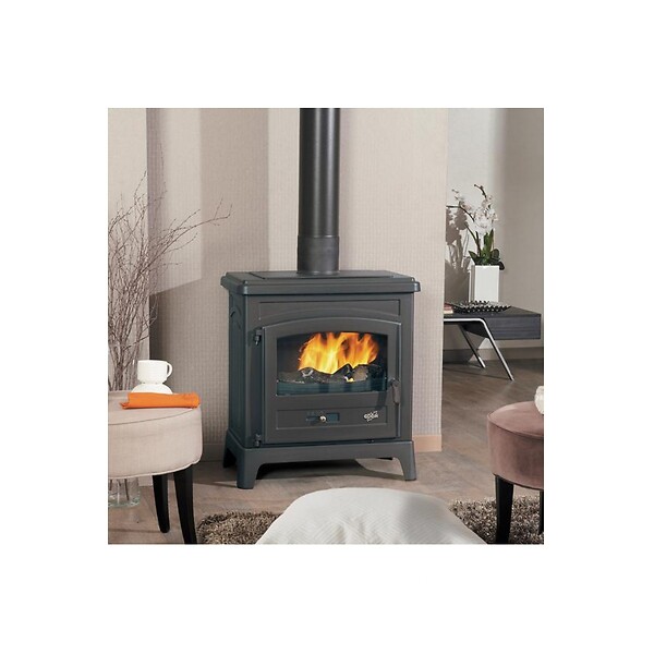 GODIN - Poêle à Bois 9kw Anthracite Gris - 389154ANTHRACITE - large