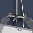 VITRA - Colonne de douche ou bain douche thermostatique Aquaheat Bliss 250 - vignette