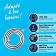 GROHE - Flexible de douche VitalioFlex 175 cm chromé - vignette