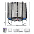 KANGUI - KANGUI Trampoline rond Ø180cm avec filet de sécurité - RALLI - vignette
