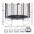 KANGUI - Trampoline rond Ø 430cm avec filet, échelle, bâche et kit ancrage - RALLI 430 - vignette