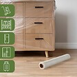 PACK AND MOVE - Pack and Move - Lot 2 Films Étirables - 0,45 x 100 m - Protection, Emballage, Déménagement - Anti rayures - Anti frottements - Imperméable - vignette
