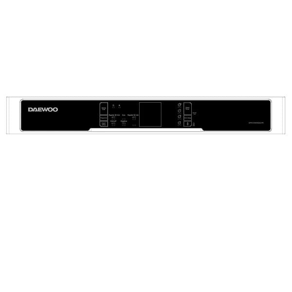 DAEWOO - lave-vaisselle 60cm 16 couverts 45db blanc - DFFA1DW45D62 - large