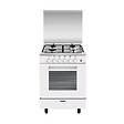 GLEM - cuisinière gaz 57l 4 feux blanc - GA660CVMWH - vignette