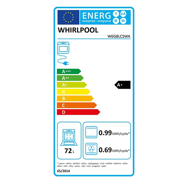 WHIRLPOOL - Cuisinière Gaz 72l 4 Feux Anthracite - W6G8LCSWA - large