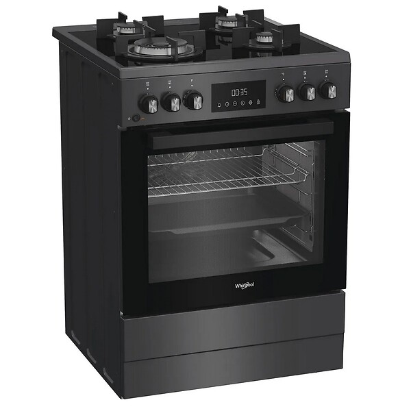 WHIRLPOOL - Cuisinière Gaz 72l 4 Feux Anthracite - W6G8LCSWA - large