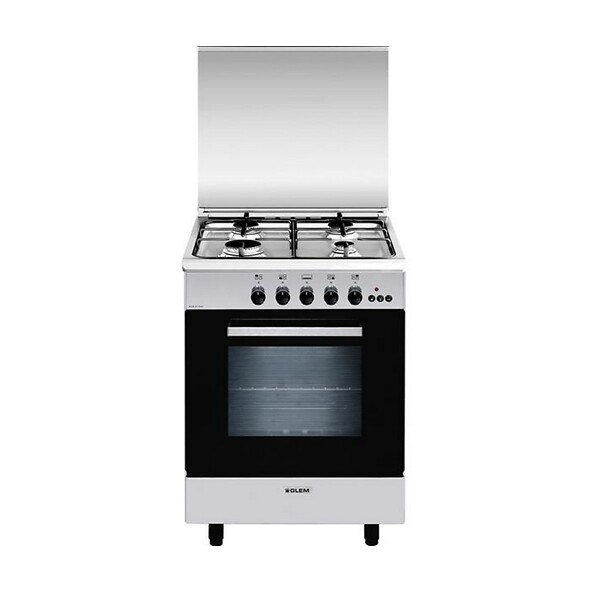 GLEM - Cuisinière Gaz 67l 4 Feux Inox - GA660CMIX - large