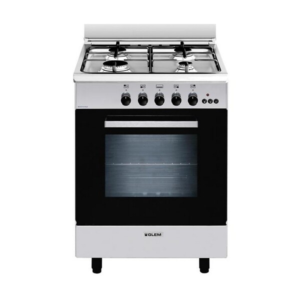 GLEM - Cuisinière Gaz 67l 4 Feux Inox - GA660CMIX - large