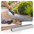 VOUNOT - Lot de 5 Bordure de jardin en métal galvanisé flexible 100x13cm - vignette