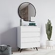 HABITAT ET JARDIN - Commode en bois "Suvera" - 70 x 40 x 86 cm - Blanc - vignette