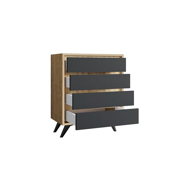 HABITAT ET JARDIN - Commode en bois "Suvera" - 70 x 40 x 86 cm - Marron - large