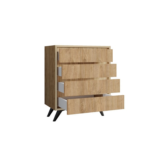 HABITAT ET JARDIN - Commode en bois "Suvera" - 70 x 40 x 86 cm - Marron clair - large