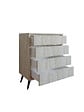 HABITAT ET JARDIN - Commode en bois "Suvera" - 70 x 40 x 86 cm - Travertin - vignette