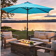 CONCEPT USINE - Parasol gris rond 294 x 294 m PORTOFINO $ - vignette