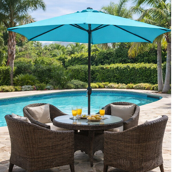 CONCEPT USINE - Parasol gris rond 294 x 294 m PORTOFINO $ - large