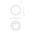 KIAMAMI VALENTINA - Miroir Arrondi 75Cm Avec Sablage Rétro-Éclairé - vignette