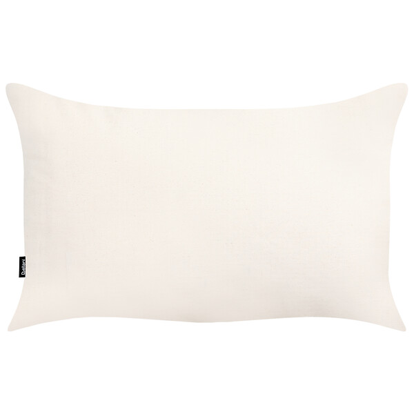 BELIANI - Lot de 2 coussins décoratifs INULA Coton 30 x 50 cm Orange Motif géométrique - large