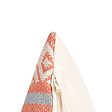 BELIANI - Lot de 2 coussins décoratifs INULA Coton 30 x 50 cm Orange Motif géométrique - vignette