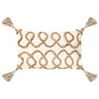 BELIANI - Lot de 2 coussins décoratifs INCANA Coton 30 x 50 cm Beige Motif géométrique - vignette