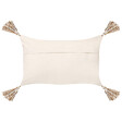 BELIANI - Lot de 2 coussins décoratifs INCANA Coton 30 x 50 cm Beige Motif géométrique - vignette